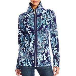 Lilly Pulitzer Leona Zip Up in Good Reef